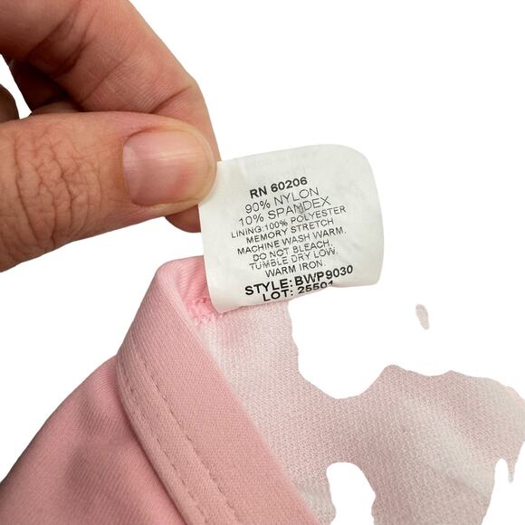 Body Wrappers NWT Light Pink Prowear Halter Open Back Bra Pull Over Dance Top - Picture 7 of 8